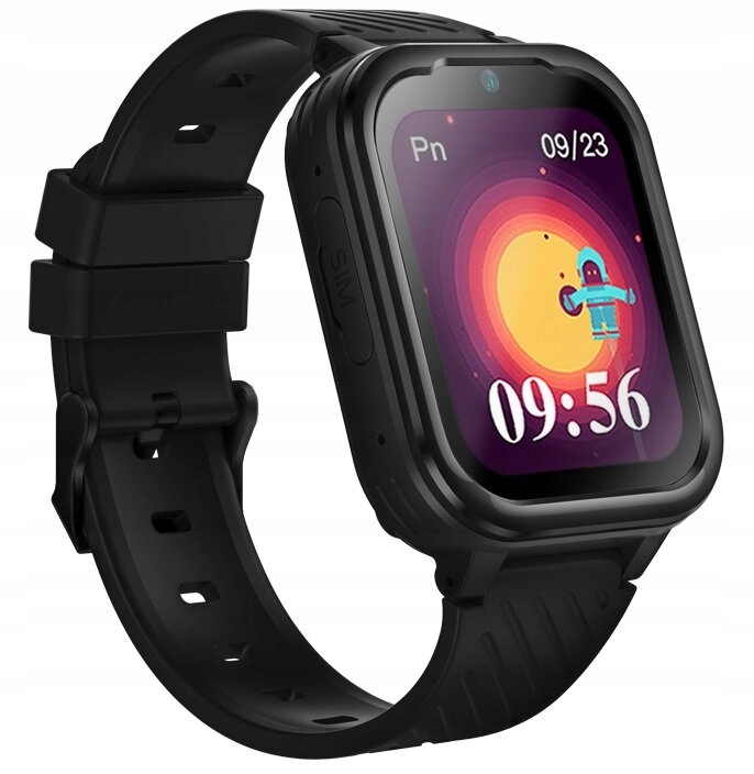 Inteligentné hodinky pre deti Garett Kids Essa 4G čierne